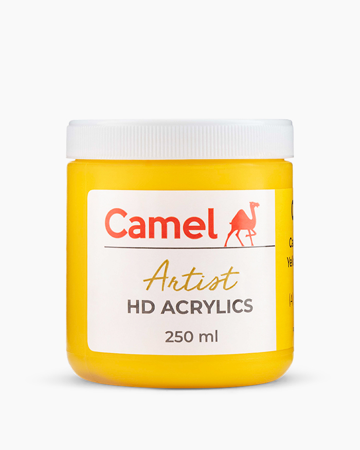 Camel ARTISTS ACRYLIC COLOR JAR 500ML (CADMIUM YELLOW  MEDIUM) 