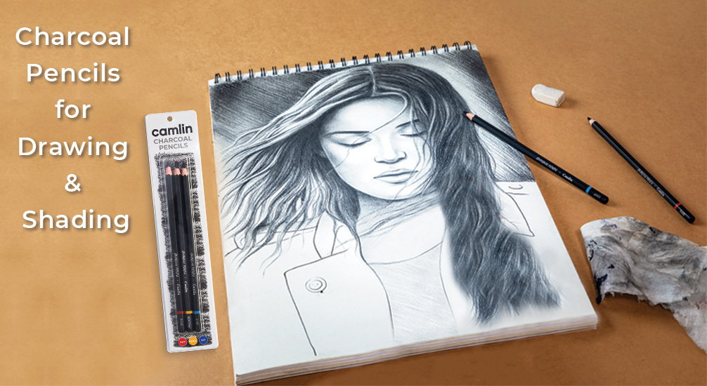 How to use charcoal pencils for drawing and shading?