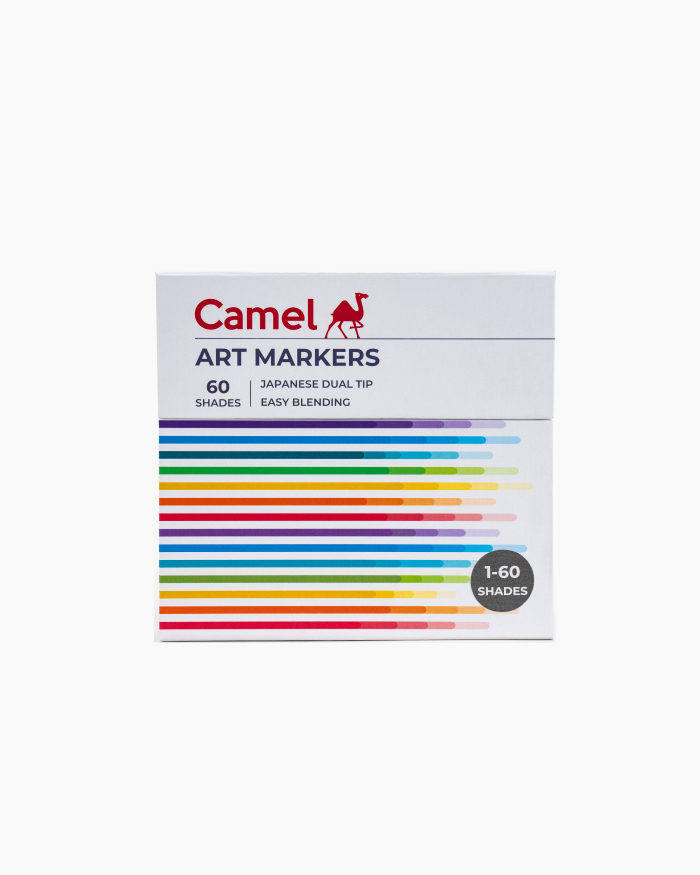 Camel Art Markers Assorted pack of 60 shades (1–60)