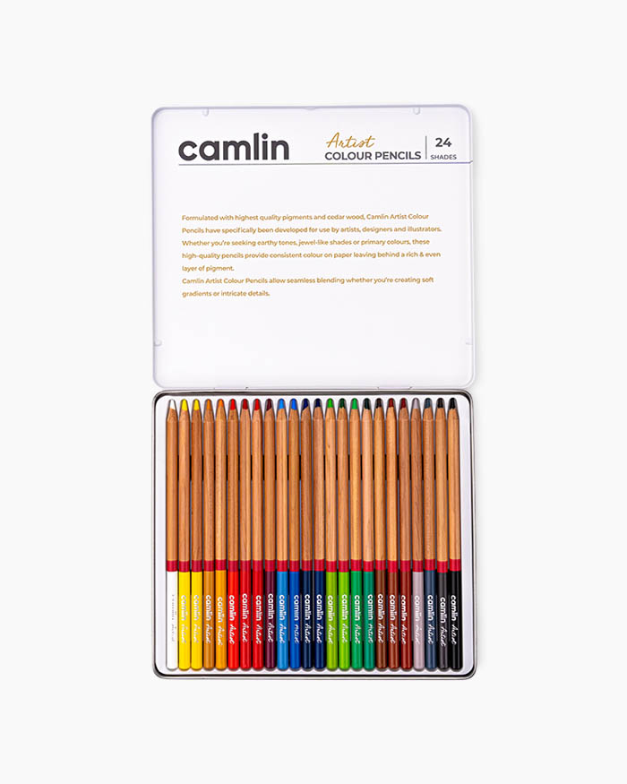 Camlin Artist Colour Pencils Assorted pack of 24 shades