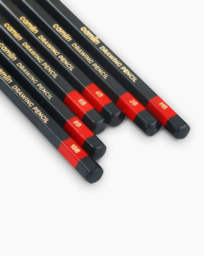 KOKUYO CAMLIN 2B Graded Drawing Pencils Combo Pack Sketch Tone Draw Write  Finest Crystalline Graphite Lead (10 x 2B Grade Pencils + 4 x PATEL Black  Ball Pens) - Buy Online - 196778897