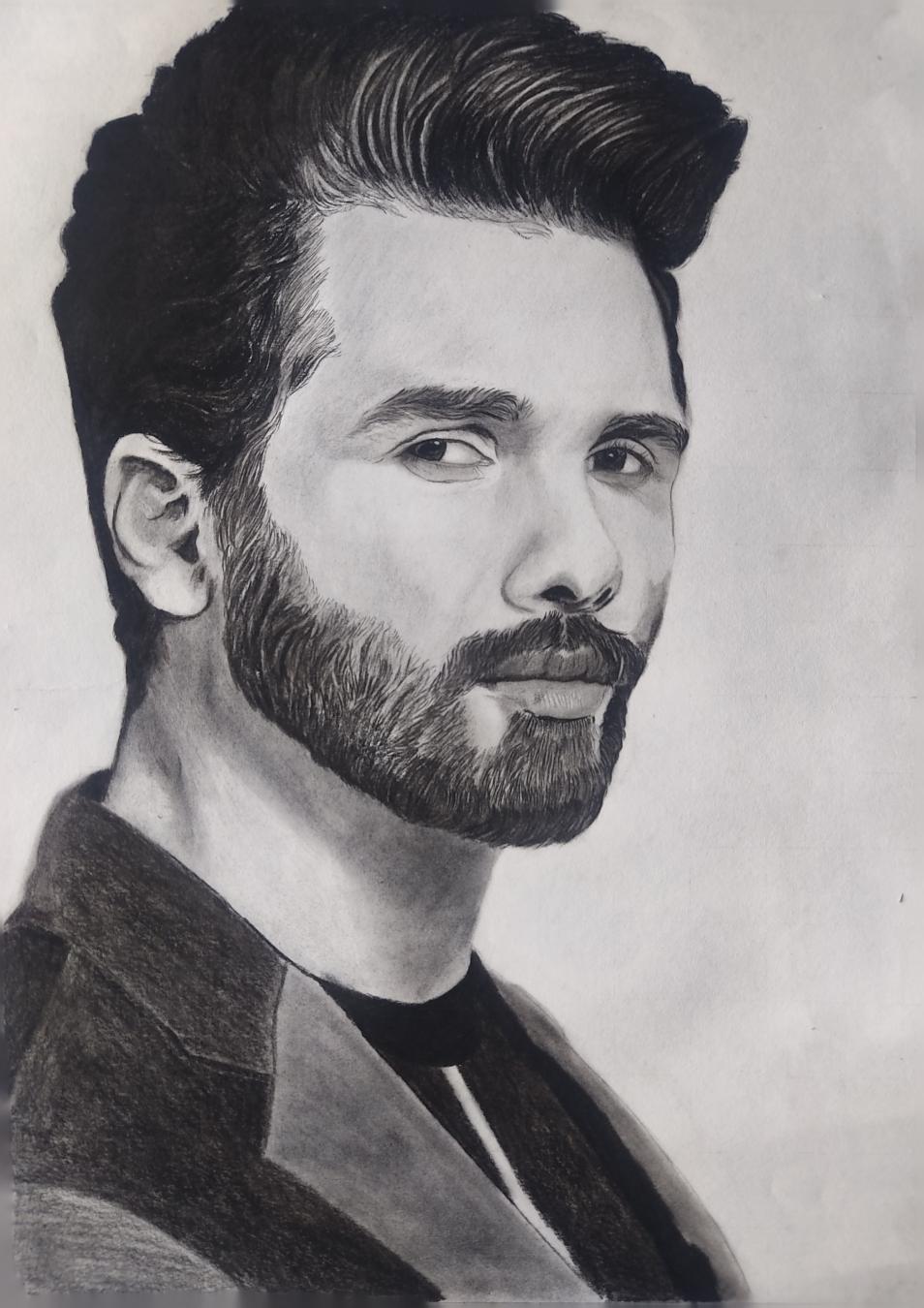 Shahid Kapoor potrait created by Ganesh Ingle