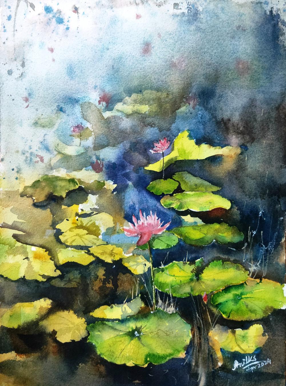 lotus-pond-created-by-anil-kumar