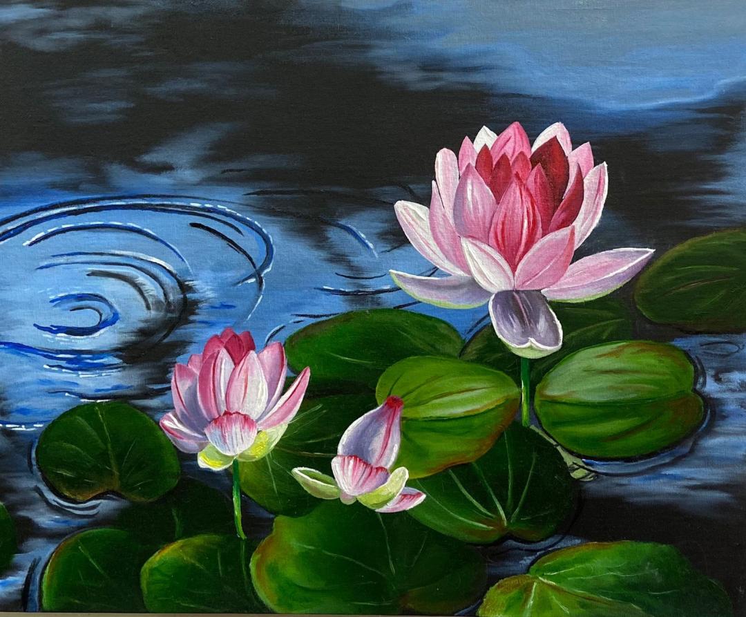 Lotus at Dawn created by Rita Parekh