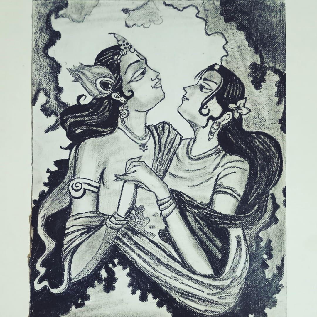 Radha Krishna created by Vayeilapalli Sravani