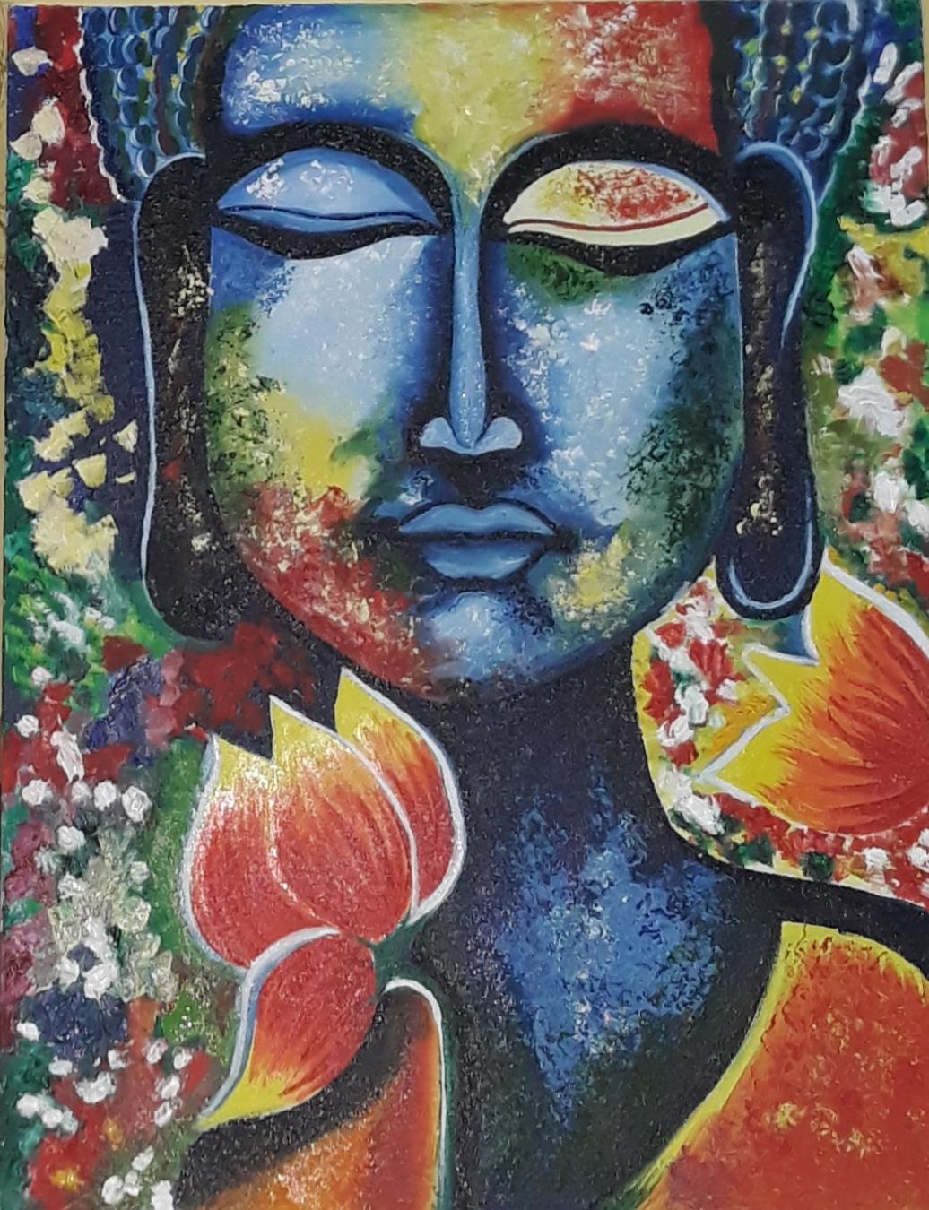 Ganesh,Buddha,Landscape,potrait created by saroja devkar