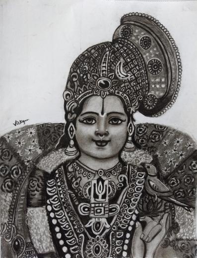 Goddess Andal created by Vigneswari