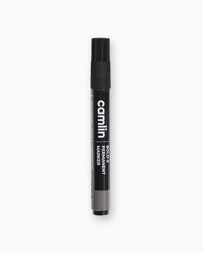 Camlin Bold-E Permanent Markers Carton of 10 markers in Black shade