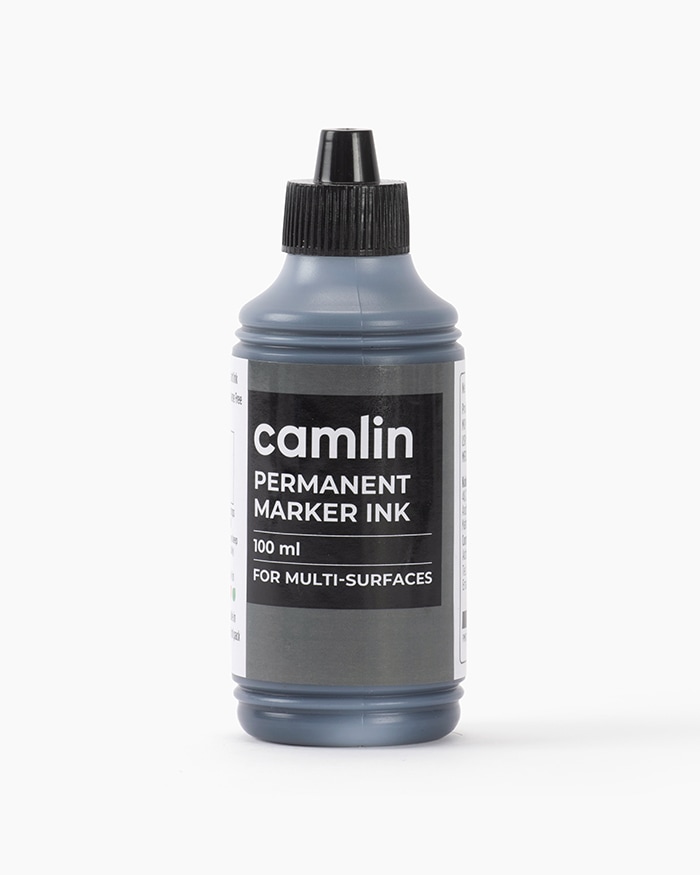 Camlin Permanent Marker Ink Individual bottle of 100 ml in Black shade