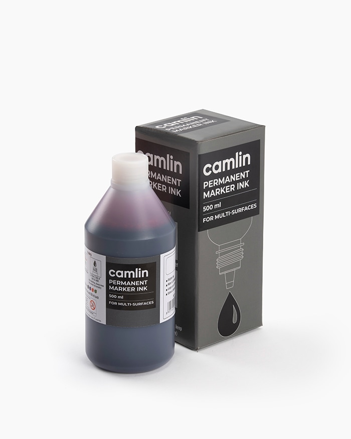 Camlin Permanent Marker Ink Individual bottle of 500 ml in Red shade