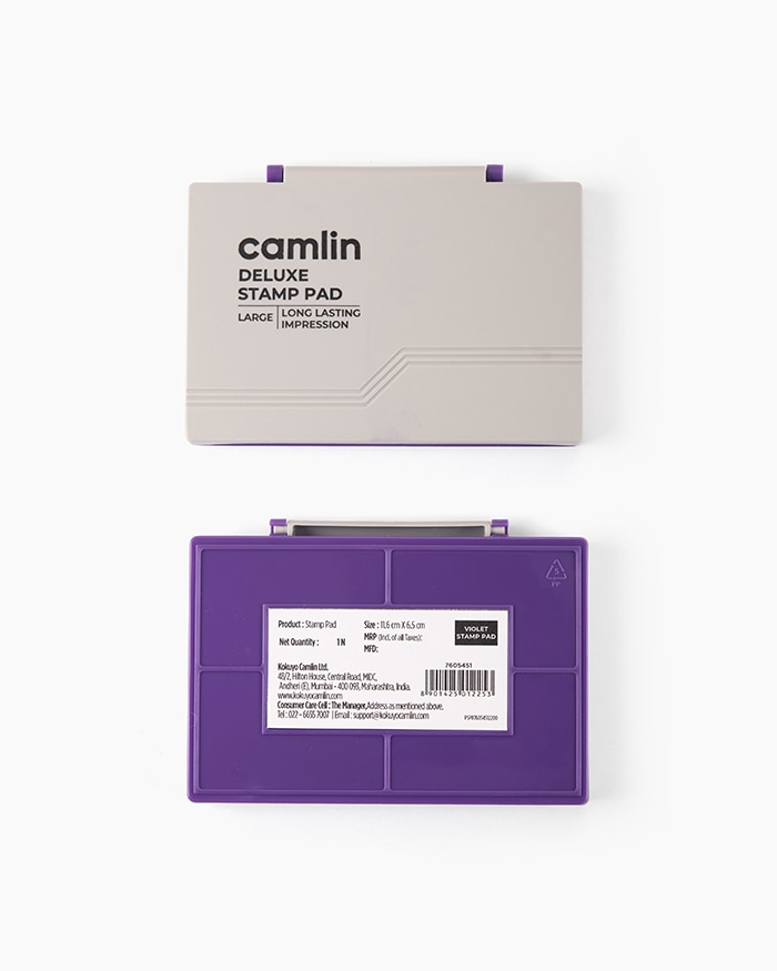 Camlin Deluxe Stamp Pad Individual stamp pad in Violet, Large
