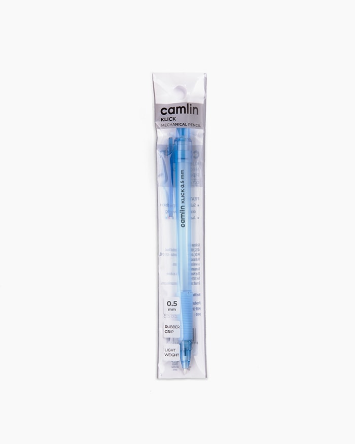 Camlin Klick Mechanical Pencil Individual pencil in 0.5 mm, Baby Blue